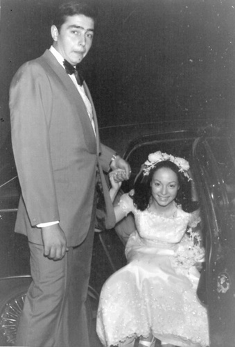 <p>Juan el d&iacute;a de su casamiento con Alicia Bruni.</p>